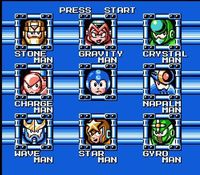 une photo d'Ã©cran de Mega Man 5 sur Nintendo Nes